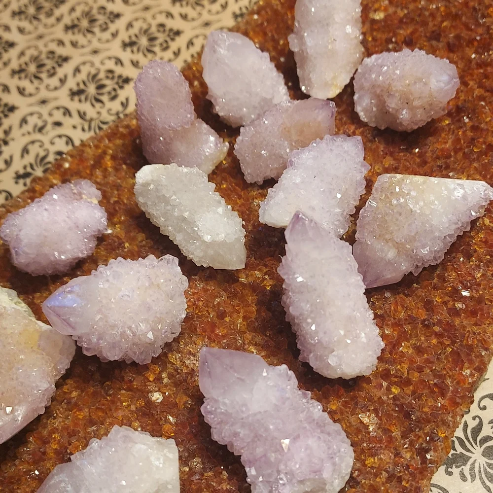 **1 DAY SALE! *** Purple Spirit Quartz Crystals Cactus Pineapple Purple Amethyst - Picture 1 of 16
